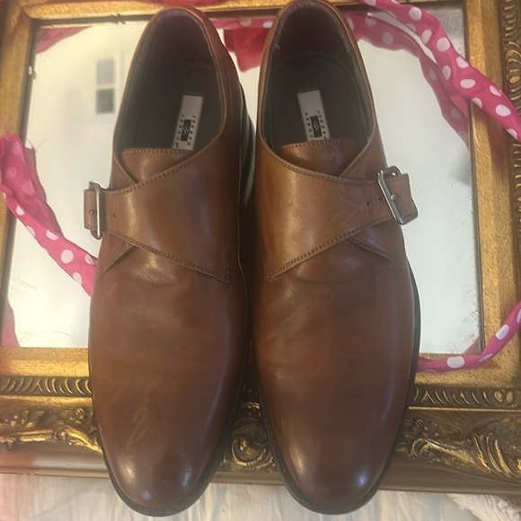 Joseph Abboud tan leather men’s dress shoes main image 6